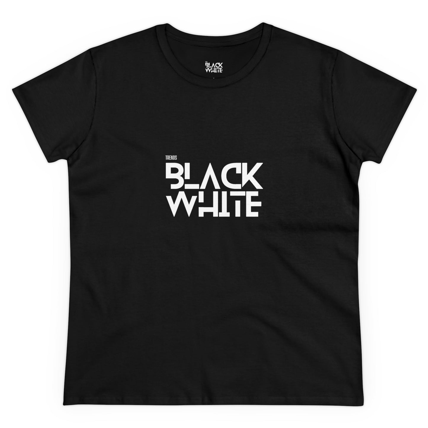 Black White Trends Women's Midweight Cotton Tee