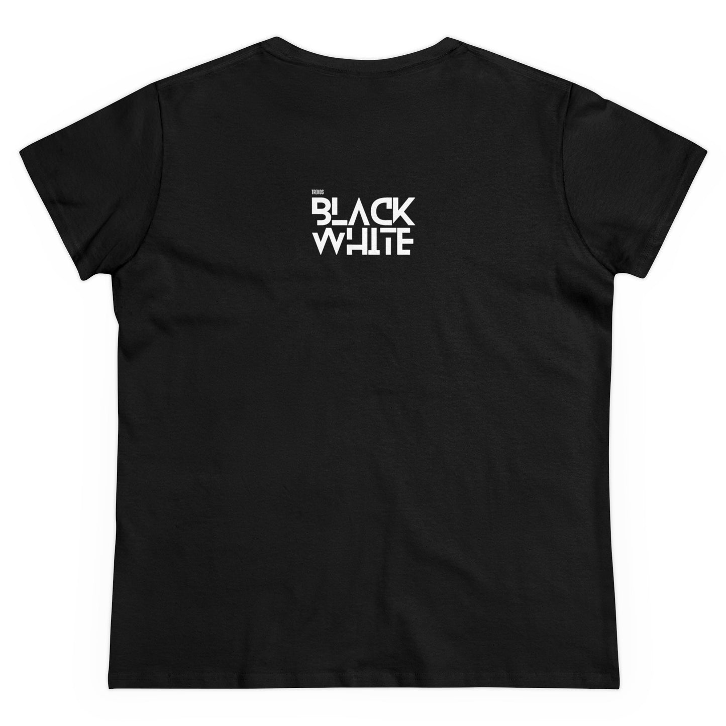 Black White Trends Women's Midweight Cotton Tee