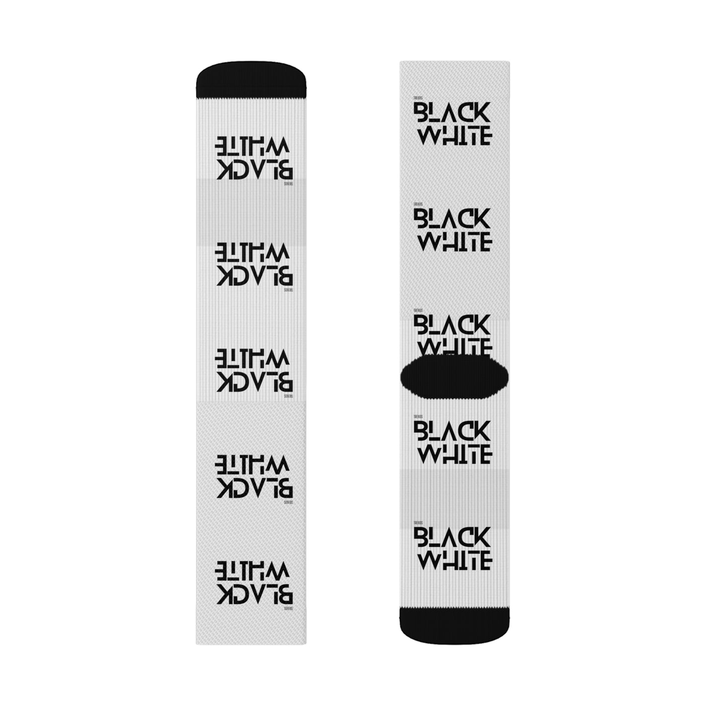 Black White Trends Socks