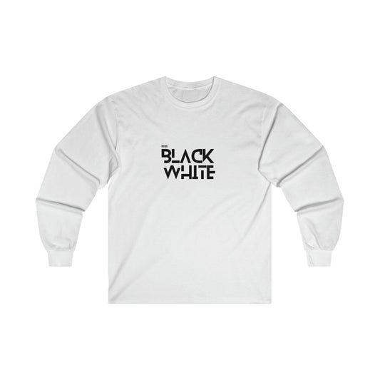 Black White Trends Ultra Cotton Long Sleeve Tee