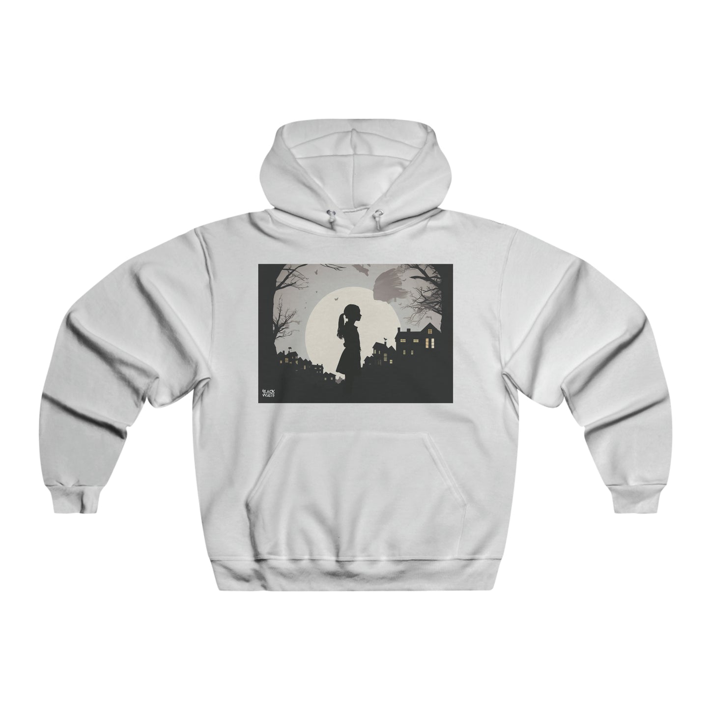 Silhouette Stories - Men's Black White Trends Hooded Sweatshirt