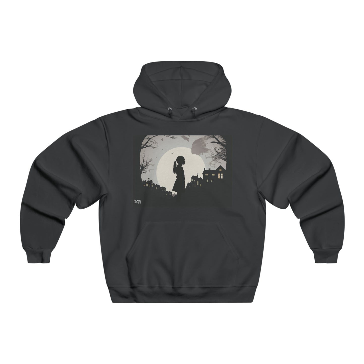 Silhouette Stories - Men's Black White Trends Hooded Sweatshirt