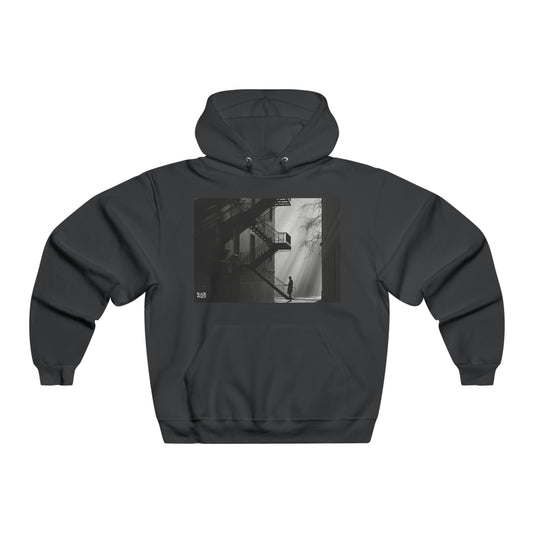 Shadow Play - Men's Black White Trends Hooded Sweatshirt