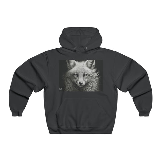 Monochrome Wildlife - Men's Black White Trends Hooded Sweatshirt