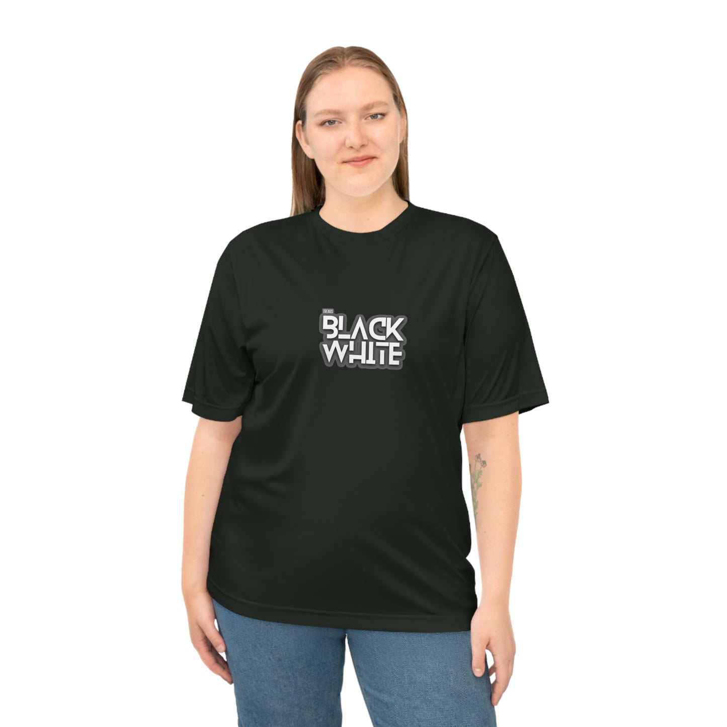 Black White Trends Unisex Zone Performance T-shirt