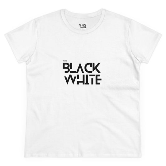 Black White Trends Women's Midweight Cotton Tee