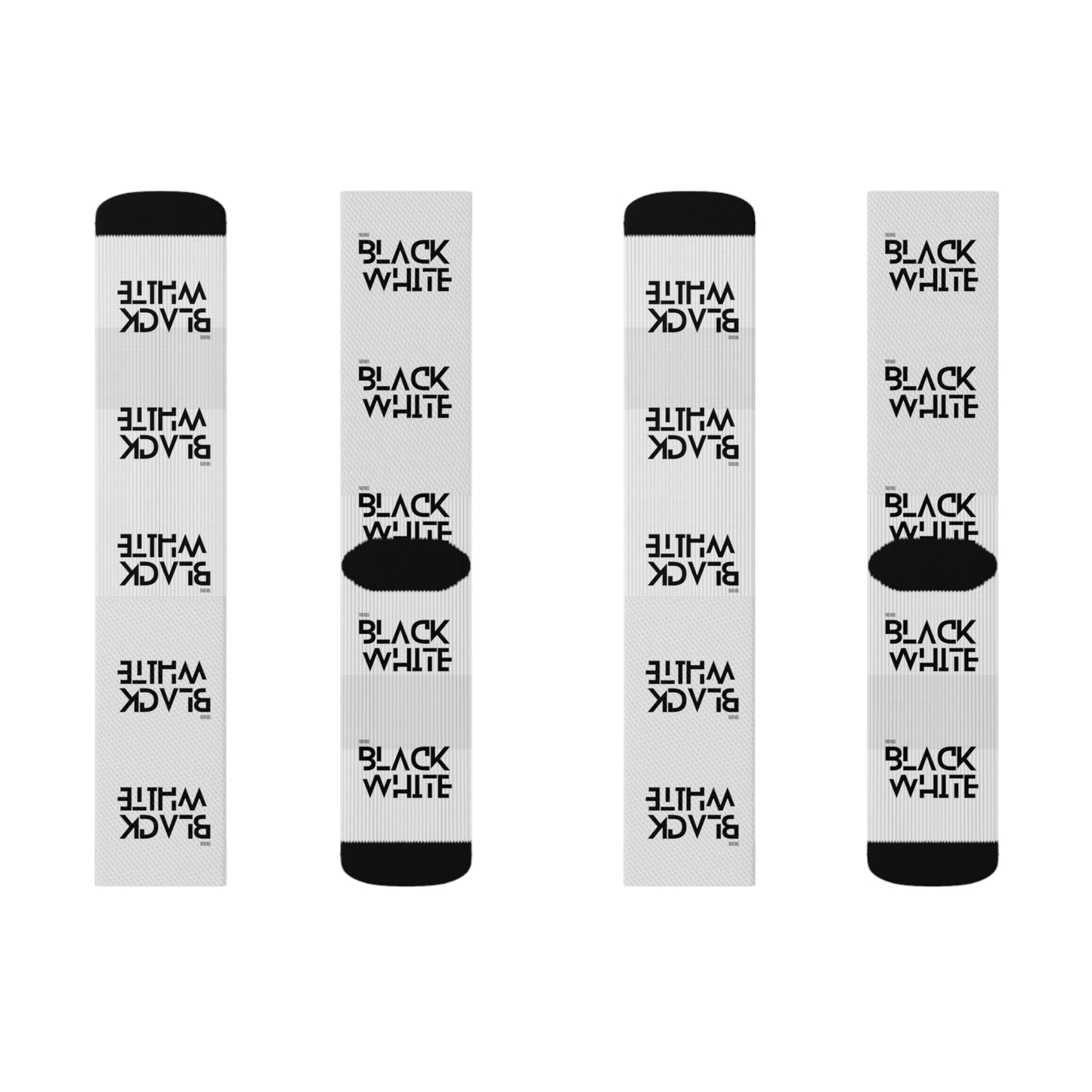 Black White Trends Socks