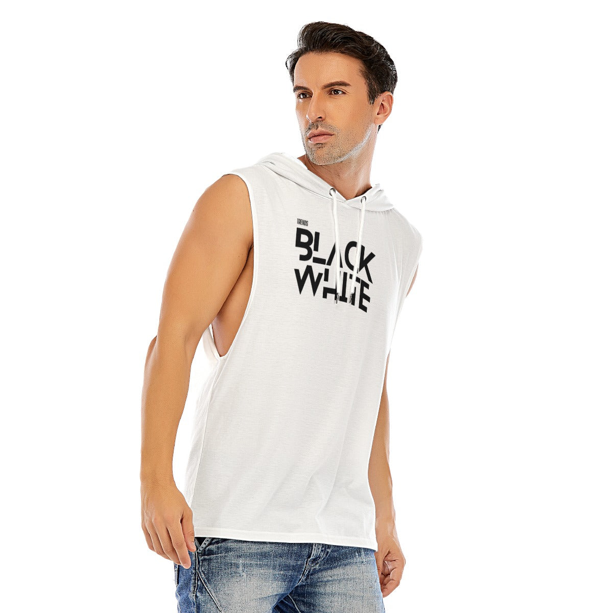 All-Over Print Men’s Sleeveless Pullover Hoodie