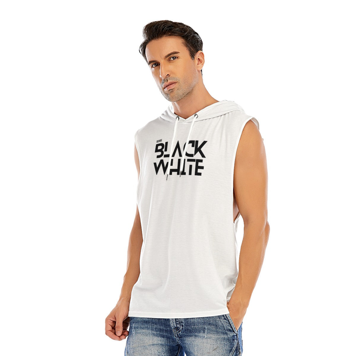 All-Over Print Men’s Sleeveless Pullover Hoodie